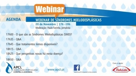 APCL - Webinar sobre Síndromes Mielodisplásicas (SMD)  decorreu no dia 20 de Novembro 